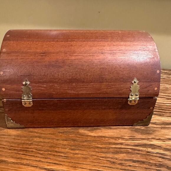 Vintage Wooden Jewelry Box - Picture 3 of 3